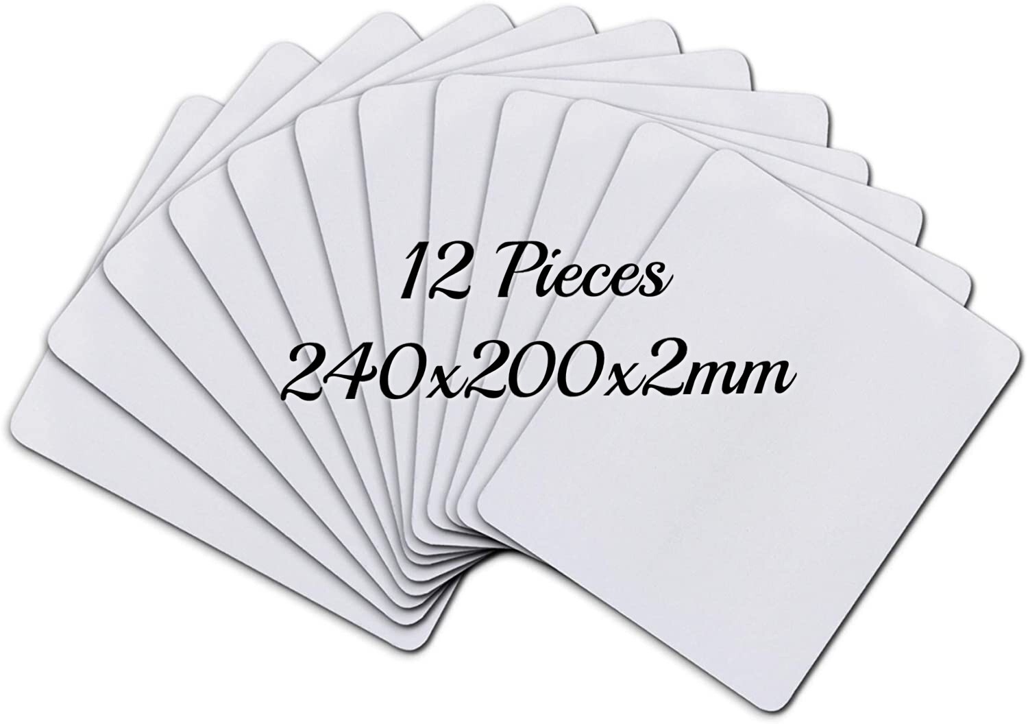 A-SUB Sublimation Blank Mouse Pads 9.4×7.9 in 12PK Large Extended Gaming Pads