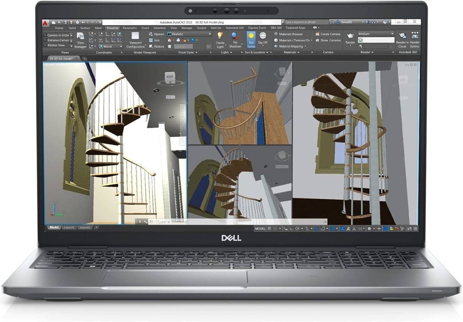 Dell Precision 3571 Workstation Laptop 15.6” Core i7 32GB RAM 1TB SSD Win 11 Pro