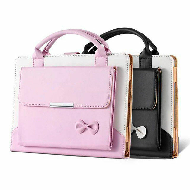 Cute Bowknot Handbag Leather Case Cover for iPad 10.9″ 10.2″ 11″ 9.7″ Air 13″