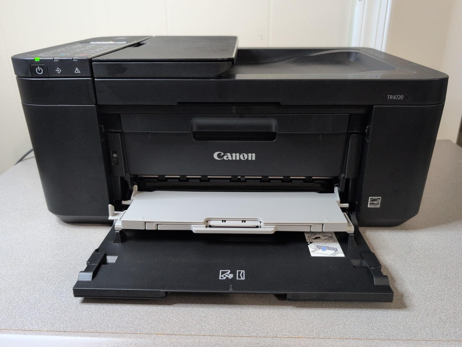 Canon Pixma TR4720 Wireless All-in-One Color Inkjet Printer Black Tested & WORKS