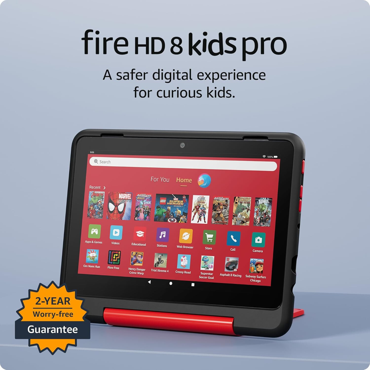 Amazon Fire HD 8 Kids Pro tablet- 2024, age 6-12 32 GB 6-month Amazon Kids+