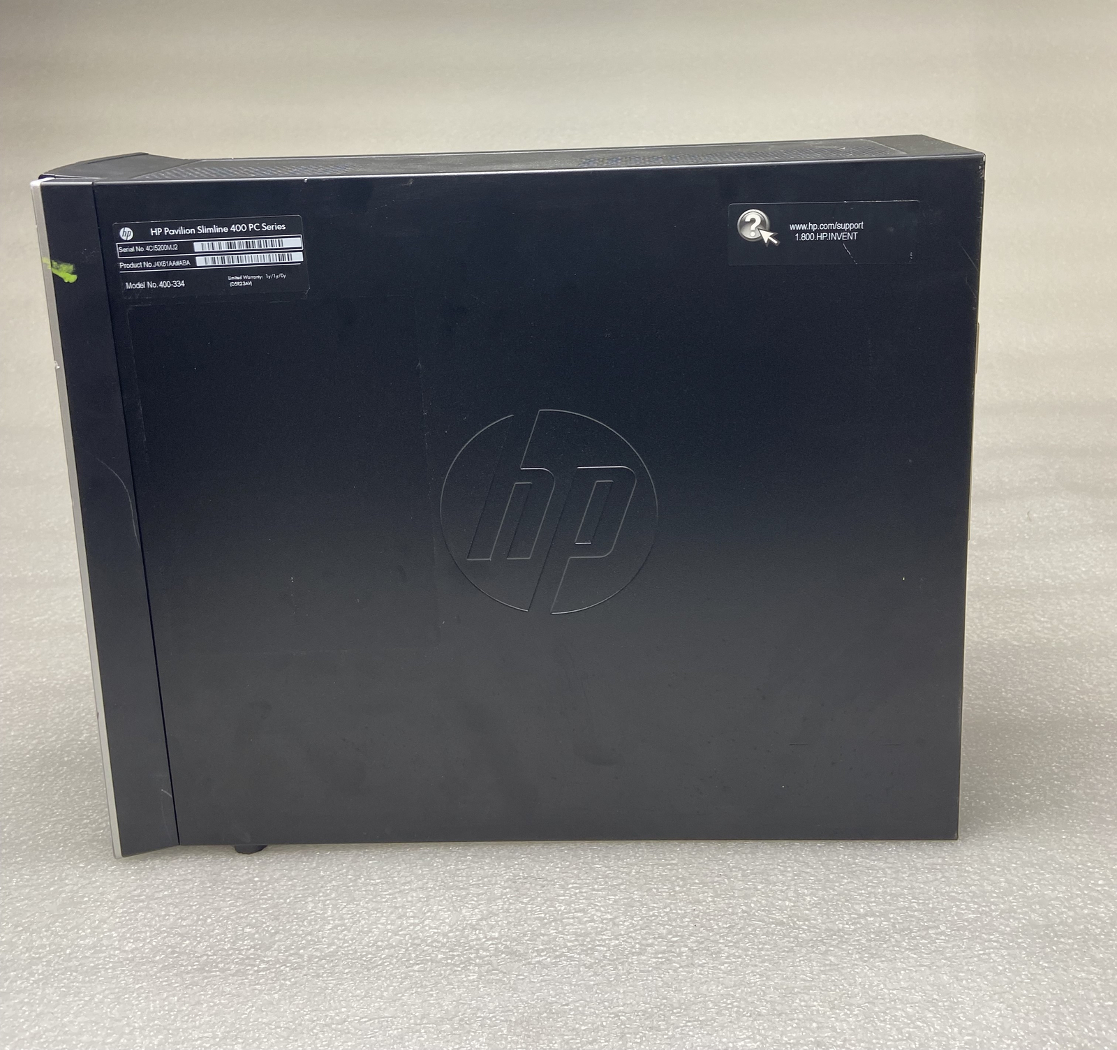 HP 400-334 SFF Desktop BOOTS E1-2500 @ 1.40GHz 8GB RAM NO HDD Radeon HD 8240