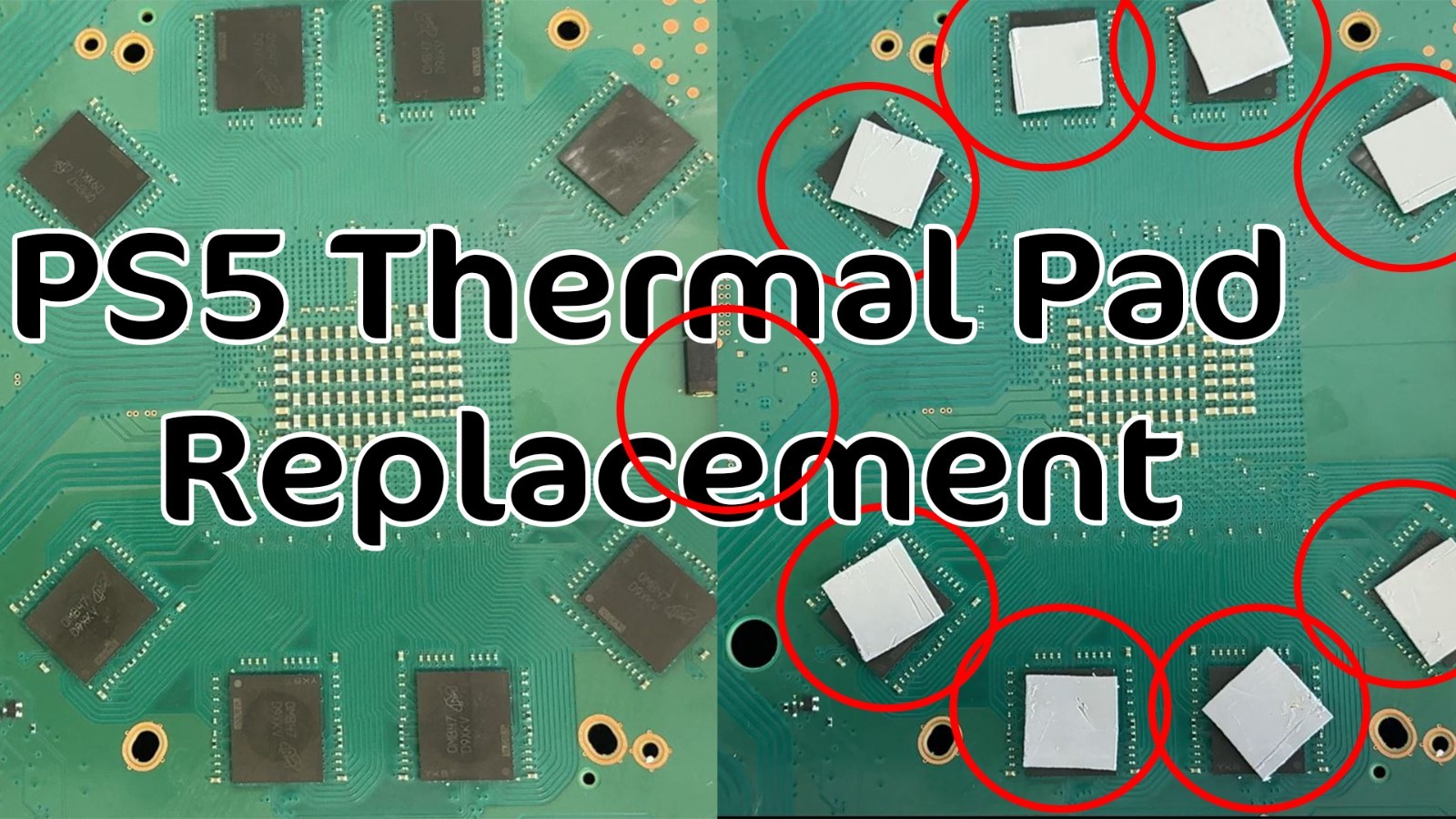 100pcs Thermal Pads 12x12x1mm Pre-Cut Silicone – PS5 GPU RAM IC Cooling Heatsink