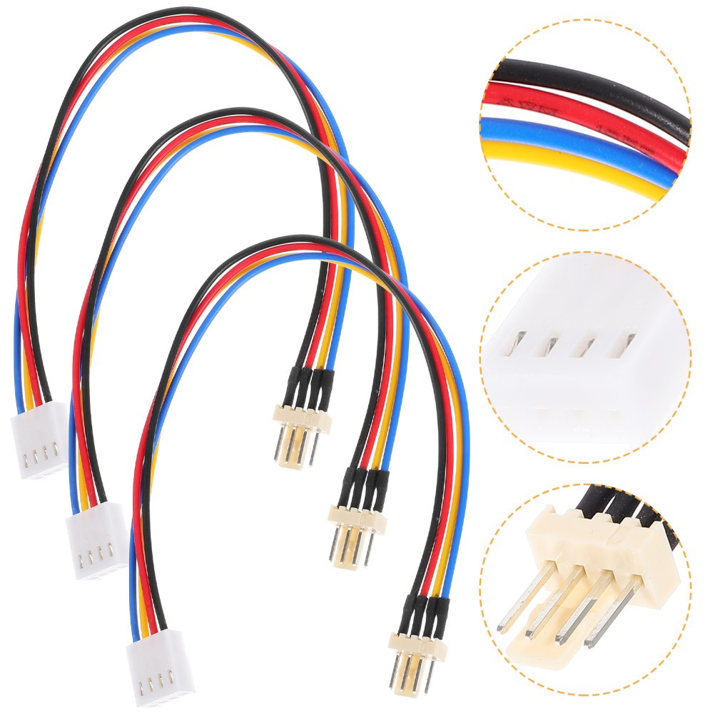 Cable 3Pcs For Pc Computer Case Fan Computer Setup 8.45×0.55×0.20in