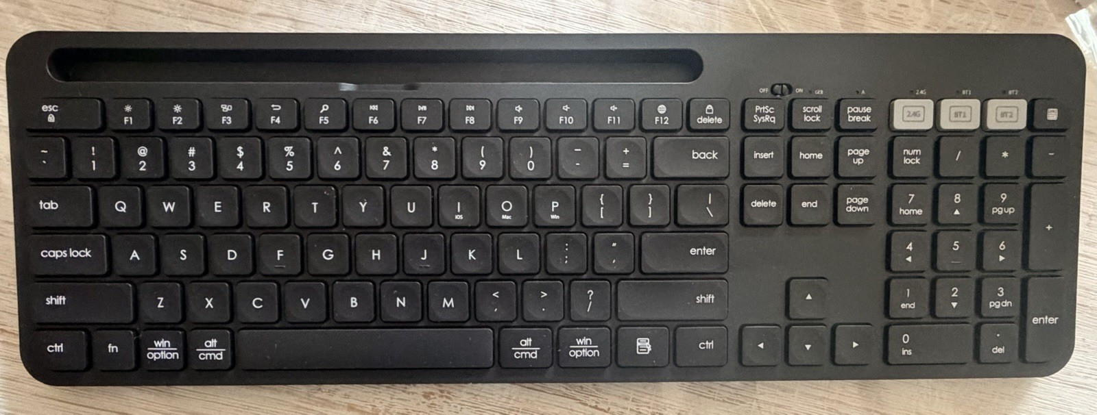 Wireless Keyboard Stand for iPad, iPhone, Android, Mac, Windows