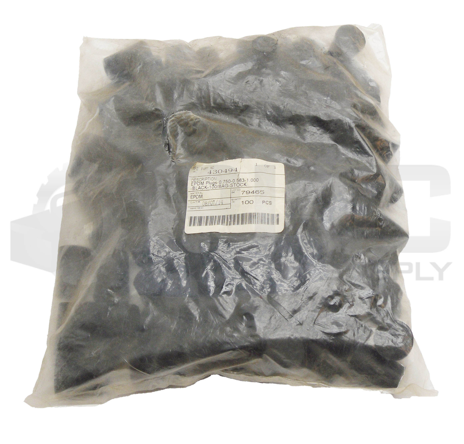 SEALED NEW BAG OF 100 430494 EDPM PLUGS 0.750-0.563-1.000