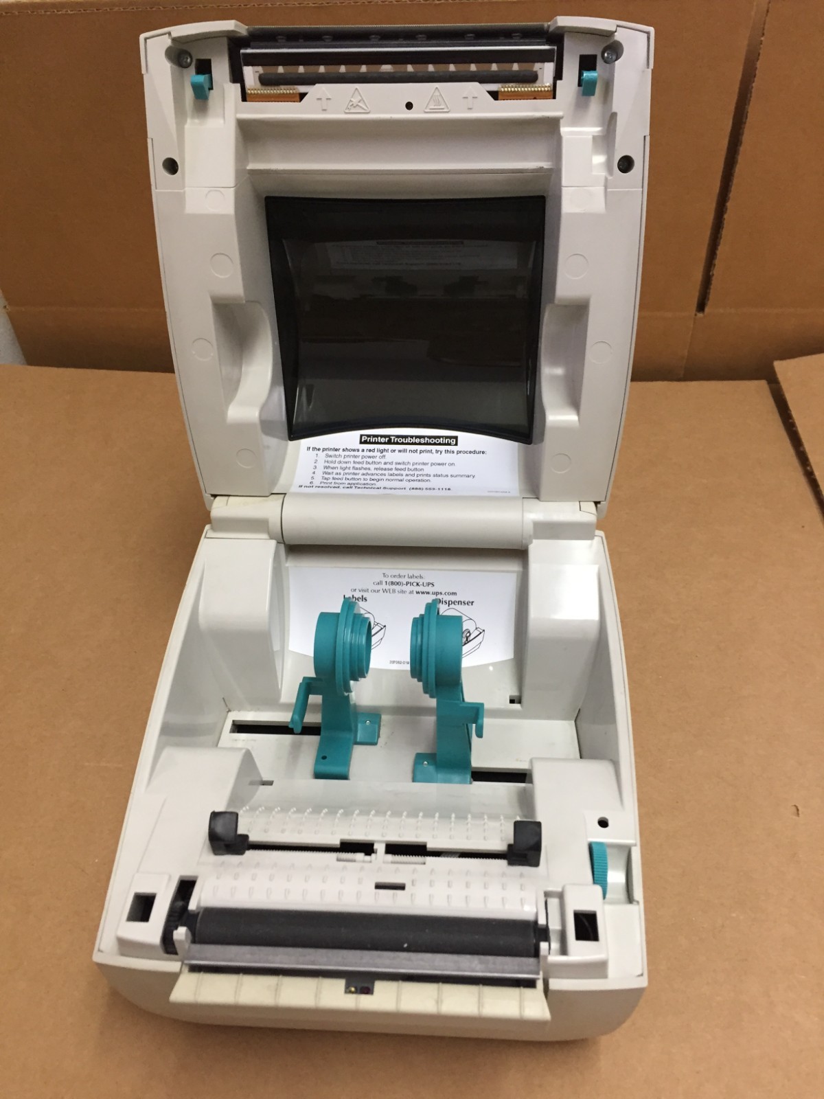 Zebra Eltron UPS LP 2844 Parrellel/Serial/USB Thermal Label Printer No AC-Tested