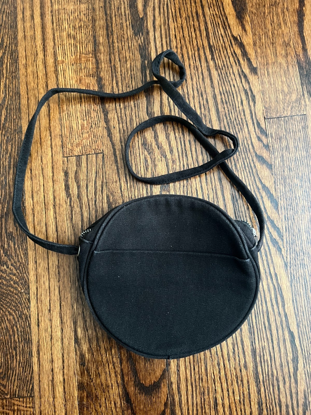 BAGGU Small Canvas Circle Purse in Black Vintage Rare HTF