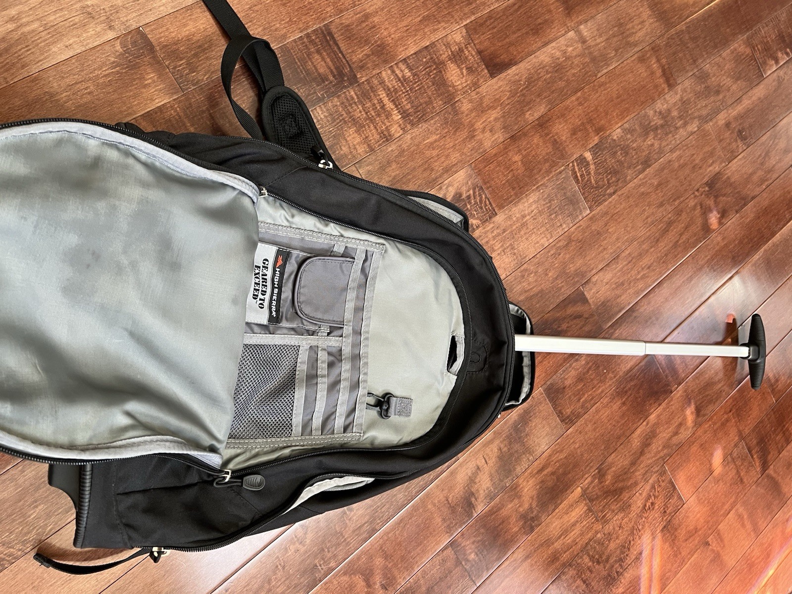 High Sierra Rolling Backpack with Laptop Sleeve, One Size