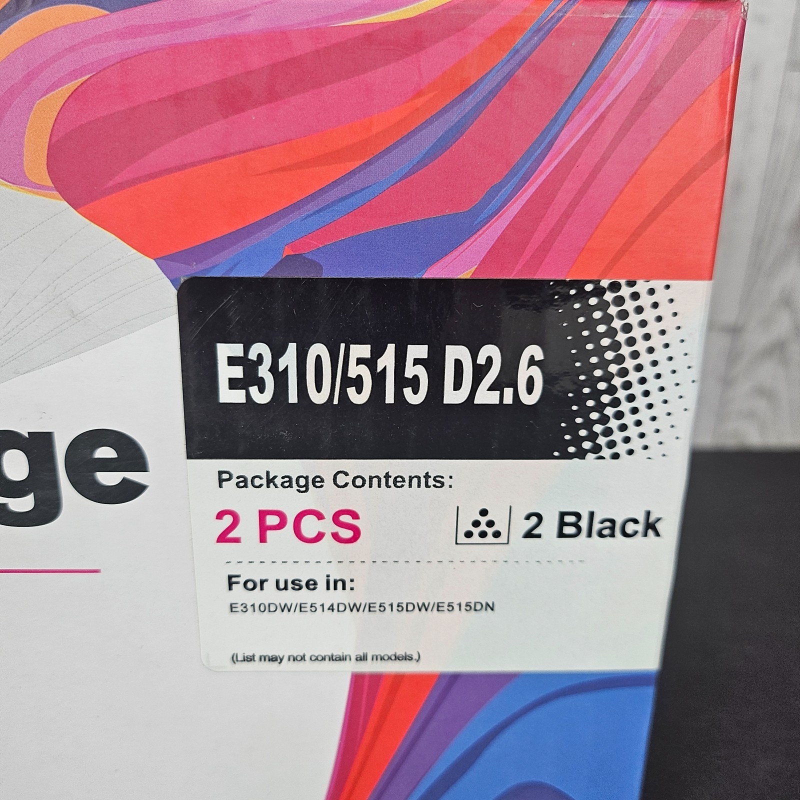 2PK Toner Cartridge For Dell E310 E310DW E514dw E515dw E515dn P7RMX