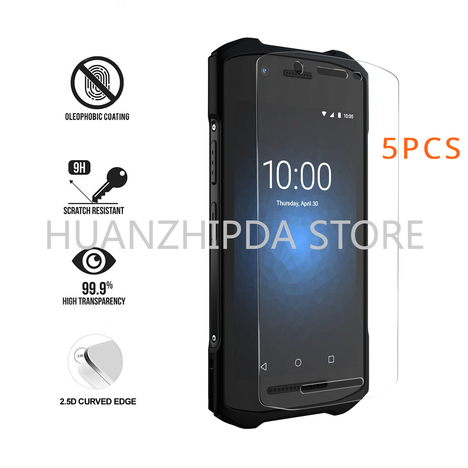 Lot 5PCS Tempered Glass Screen Protector for Zebra TC21 TC26 TC210K TC26 New