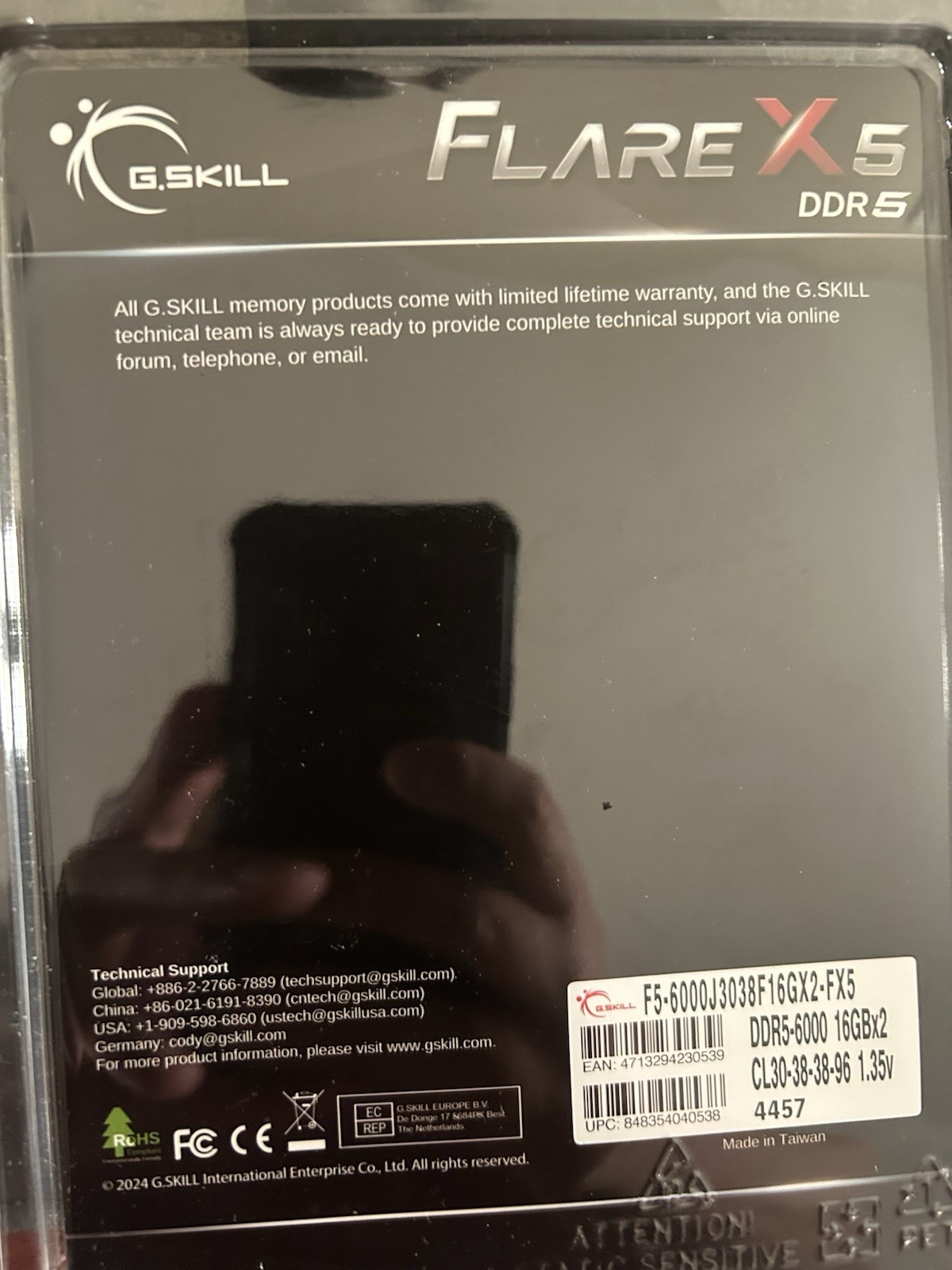 G. SKILL Flare X5 Series 32GB (2x16GB) PC5-48000 DDR5-6000 DIMM Memory Kit -…