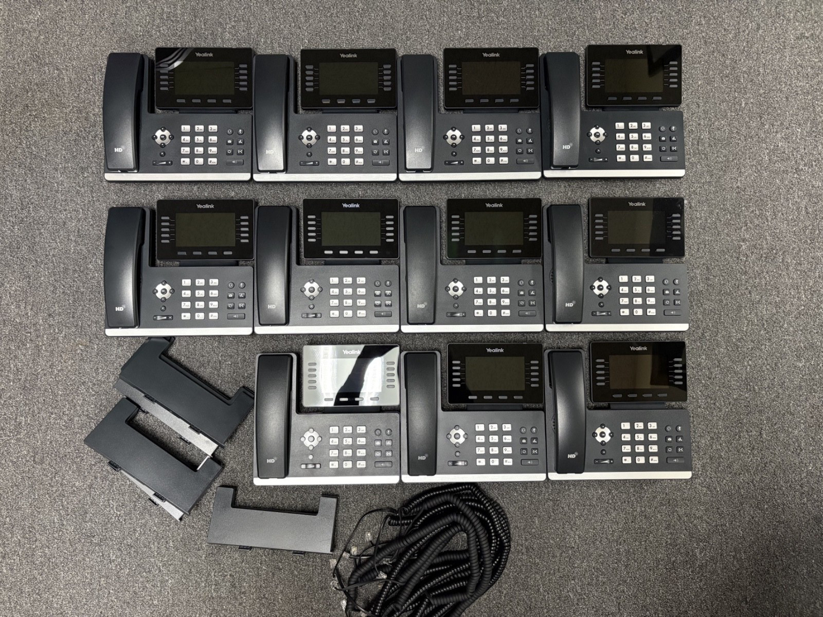 Lot of 11 Yealink SIP-T54W Prime Business Phones – Free and Fast Shipping!!!