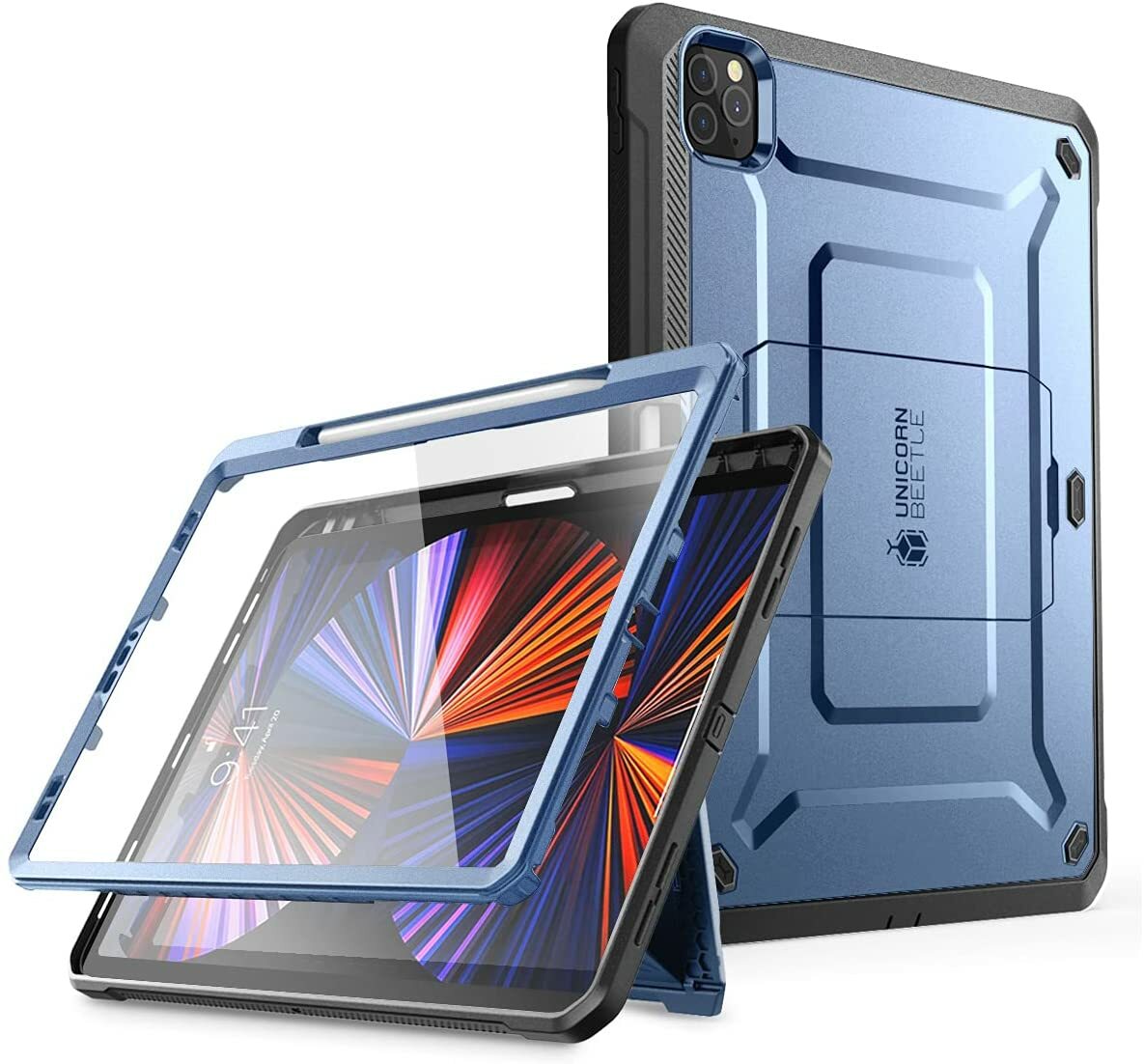 For iPad Pro 12.9″ (6th/5th/4th Gen) 2022, SUPCASE w/ Pen Slot Case Screen Cover