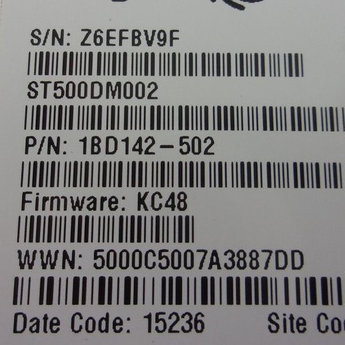 Seagate Barracuda ST500DM002 1BD142-502 Hard Drive 500GB 3.5″ SATA