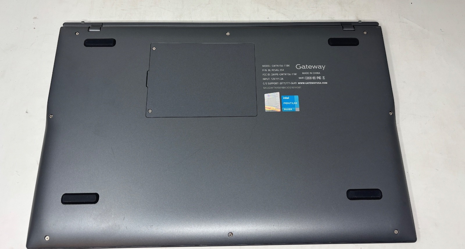 Gateway GWTN156-11BK (128GB SSD, Pentium 4GB) (#157) DOES NOT CHARGE