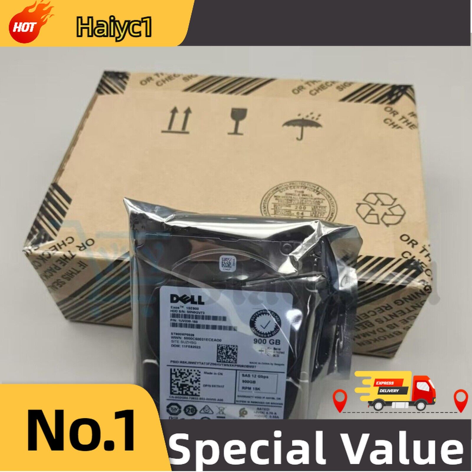 New Dell 900GB SAS 15k 2.5″ 12G HDD XTH17 Seagate ST900MP0026