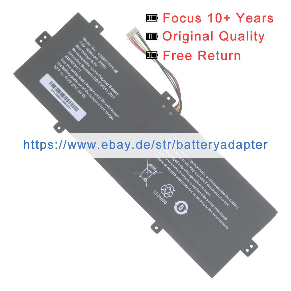 New battery for TECLAST Plus F7 Plus 2 F15 plus 2 laptop 7.6V 5000mAh 38Wh