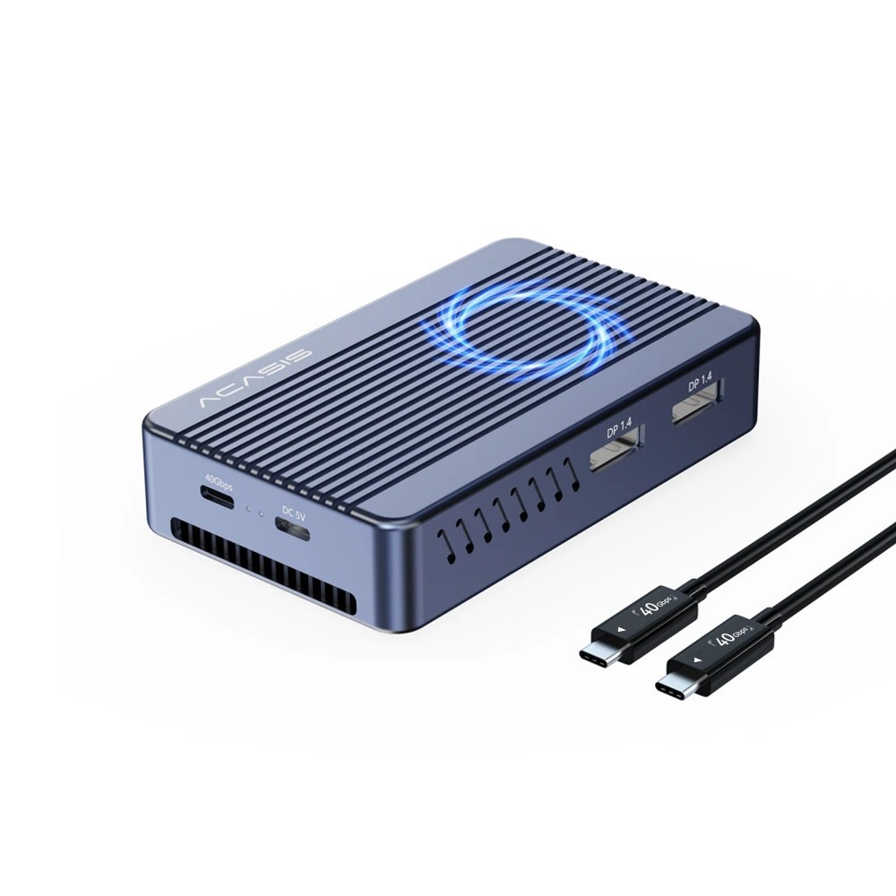 Acasis 40Gbps M.2 NVMe SSD Case & Dock 7-in-1 Hub Compatible with TB 4/3 USB 4