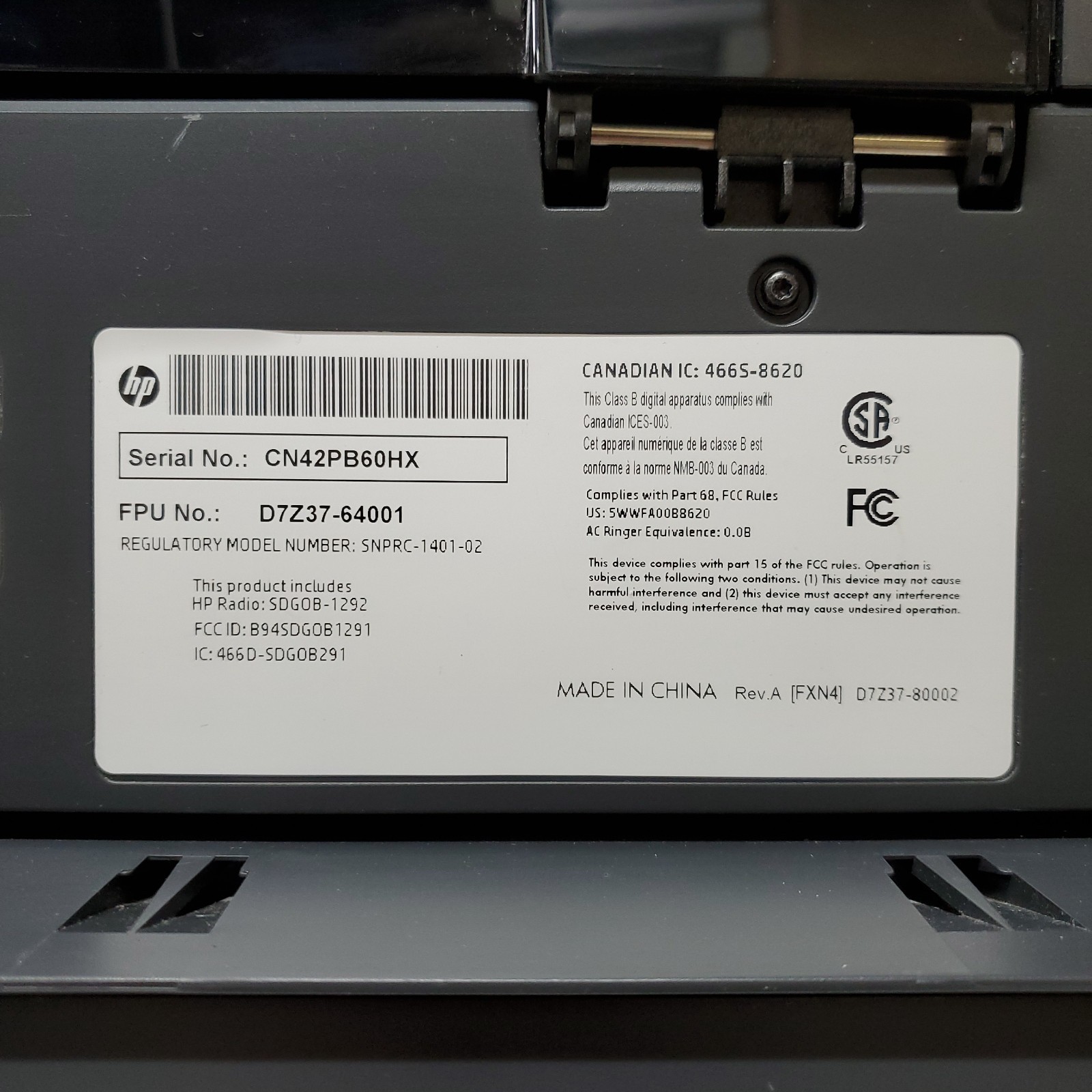 HP Officejet Pro 8625 Color Inkjet Printer NO INK 3K Pgs All-In-One Wi-Fi Duplex