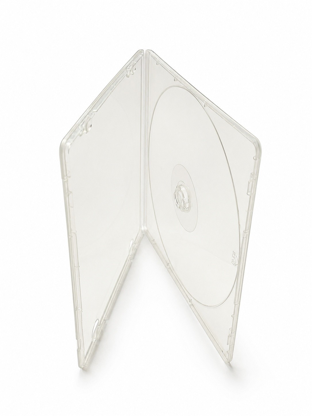 Slim CD DVD Case 5.2mm Clear PP Poly Plastic Single 1 Disc Durable No Sleeve LOT