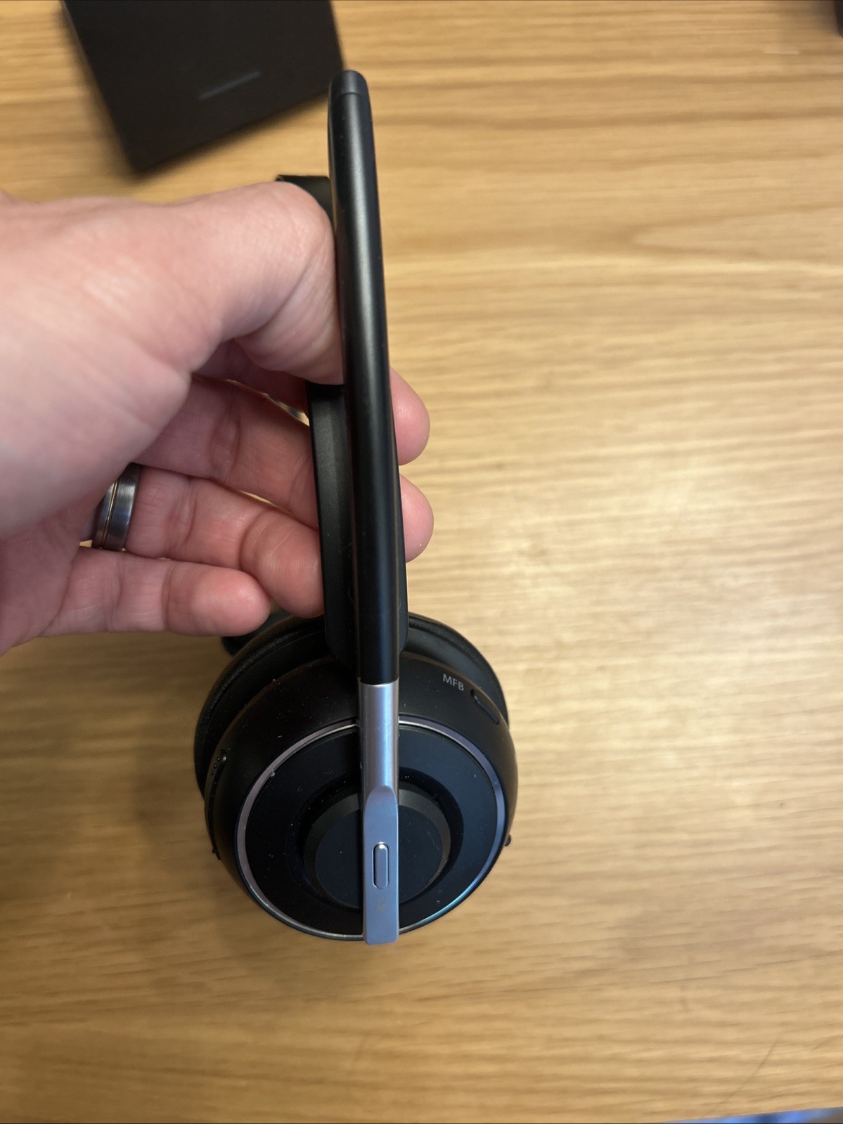 Bluetooth Wireless Mono Headset w/ Mic | USB Dongle + Charging Base