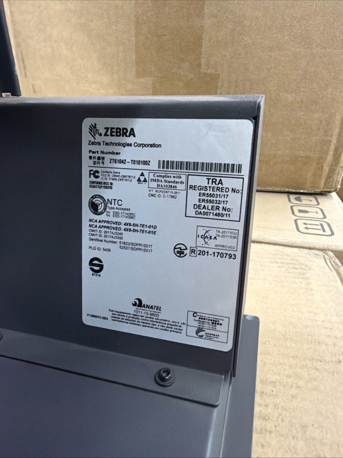 Zebra ZT61042-T010100Z Thermal Printer (TESTED)