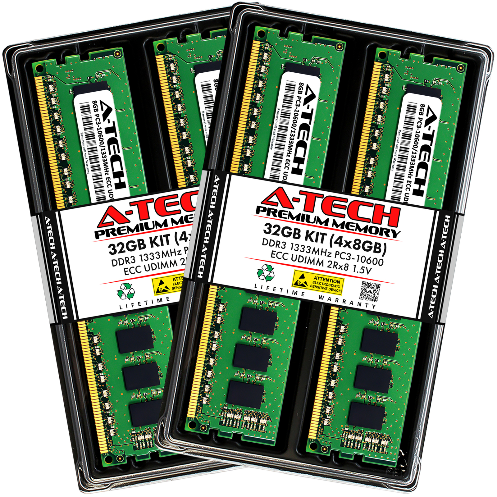 32GB 4x8GB 2Rx8 PC3-10600E HP ProLiant DL120 G7 DL320e G8 ML310e G8 Memory RAM