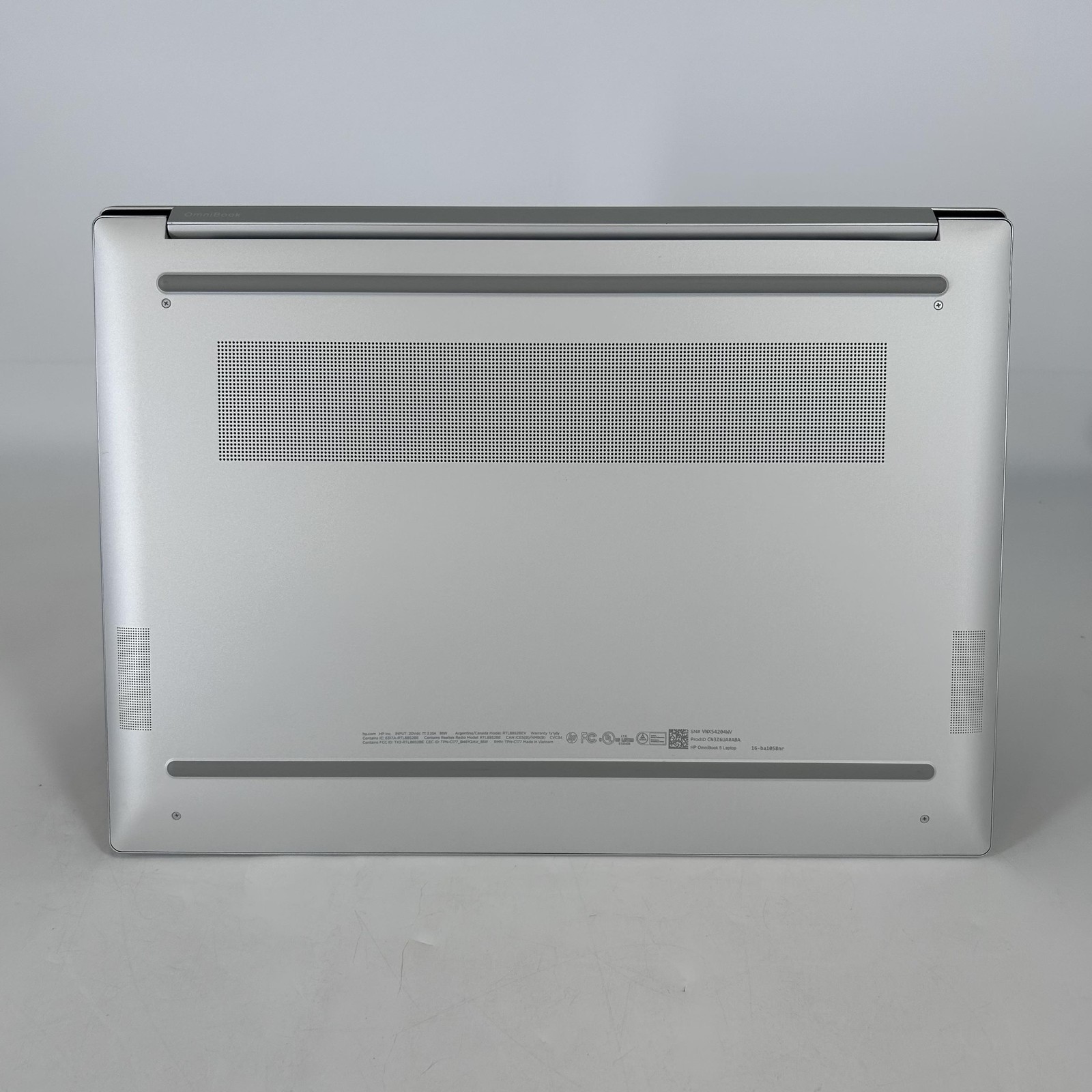 HP OmniBook 5 16 2023 Glacier Silver 2K 1.3 GHz i5-1334U 8GB 512GB SSD Excellent