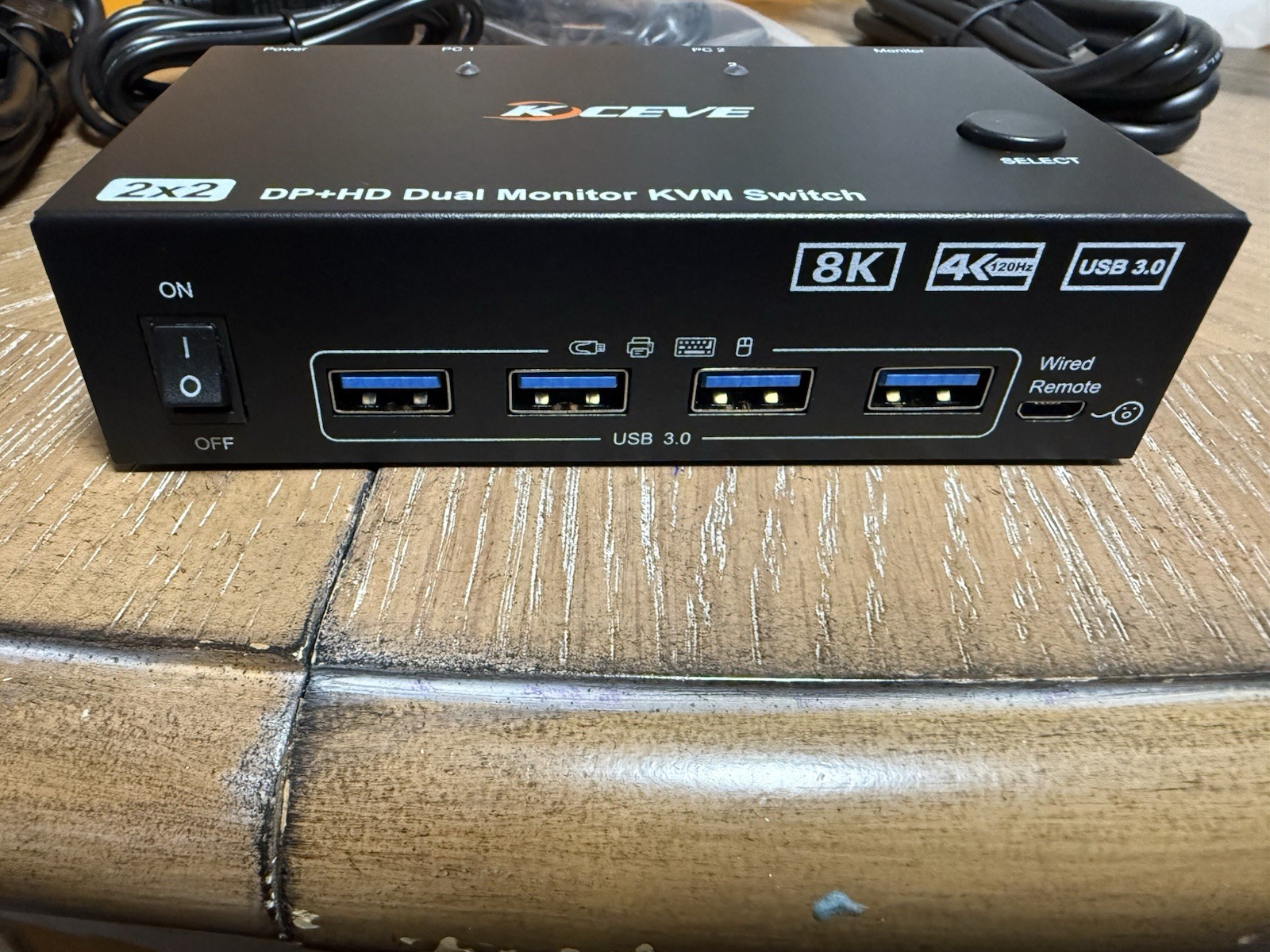 8K KVM Switch 2 Monitors 2 Computers Displayport HDMI, Dual Monitor USB 3.0 D…