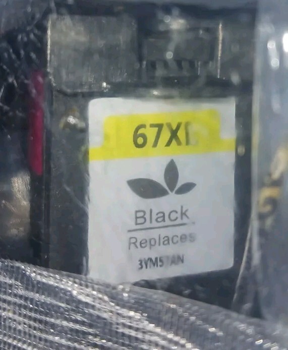 67XL Black Replacement ink 3ym57an
