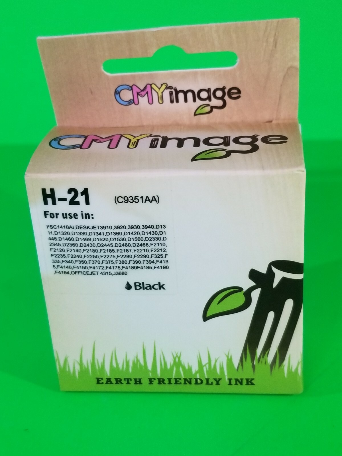 CMY IMAGE BLACK ECO EARTH FRIENDLY INK CARTRIDGE H-21. (C4)