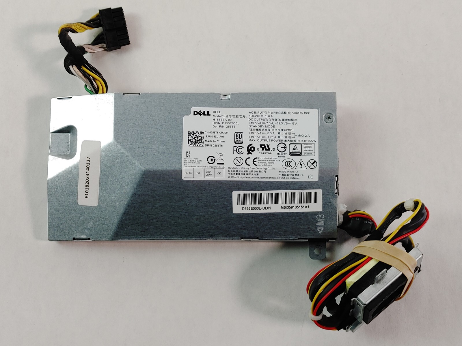 Dell OptiPlex 7460 AIO 16 Pin 155 W Desktop Power Supply 255T6