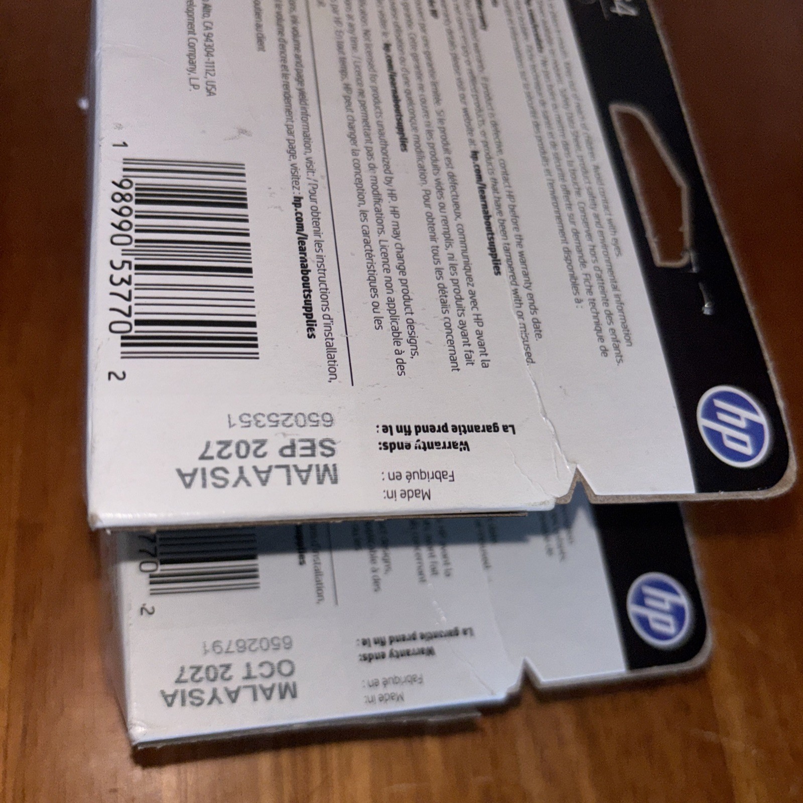 Lot Of (2) HP 64 Black Ink Cartridge (N9J90AN#140) Exp 2027 Free Shipping
