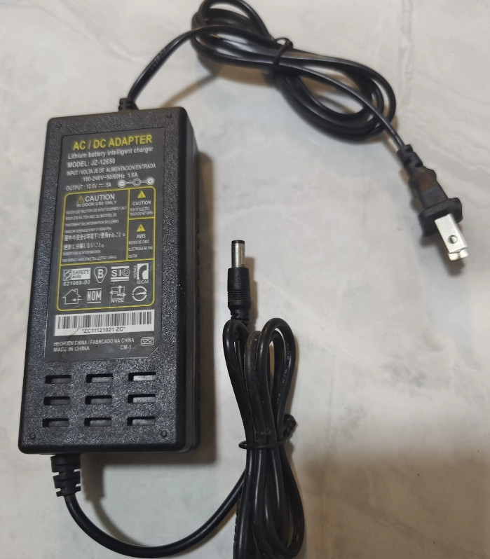 JZ-12650 12.6V 5A 5.5*2.1 LED Display Monitoring AC Power Adapter