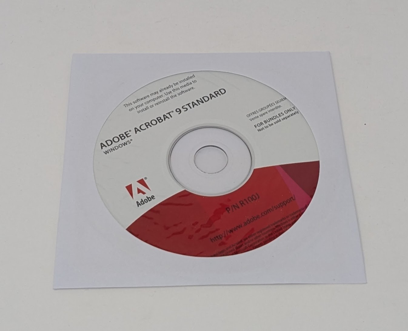 Adobe Acrobat 9 Standard Disc W/ Key