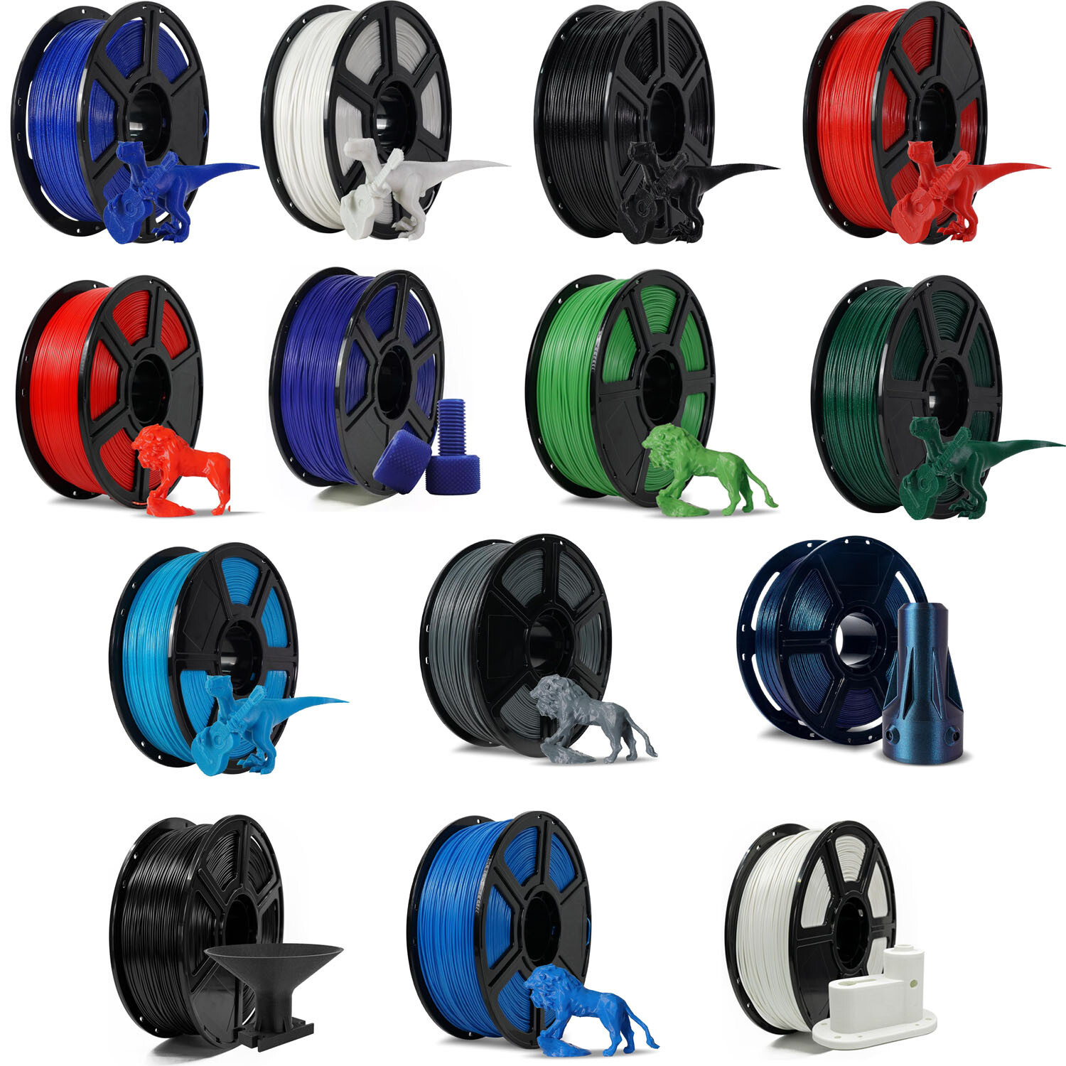 FLASHFORGE ASA Filament 1.75mm 3D Printer Filament 1kg for Outdoor Printing Part