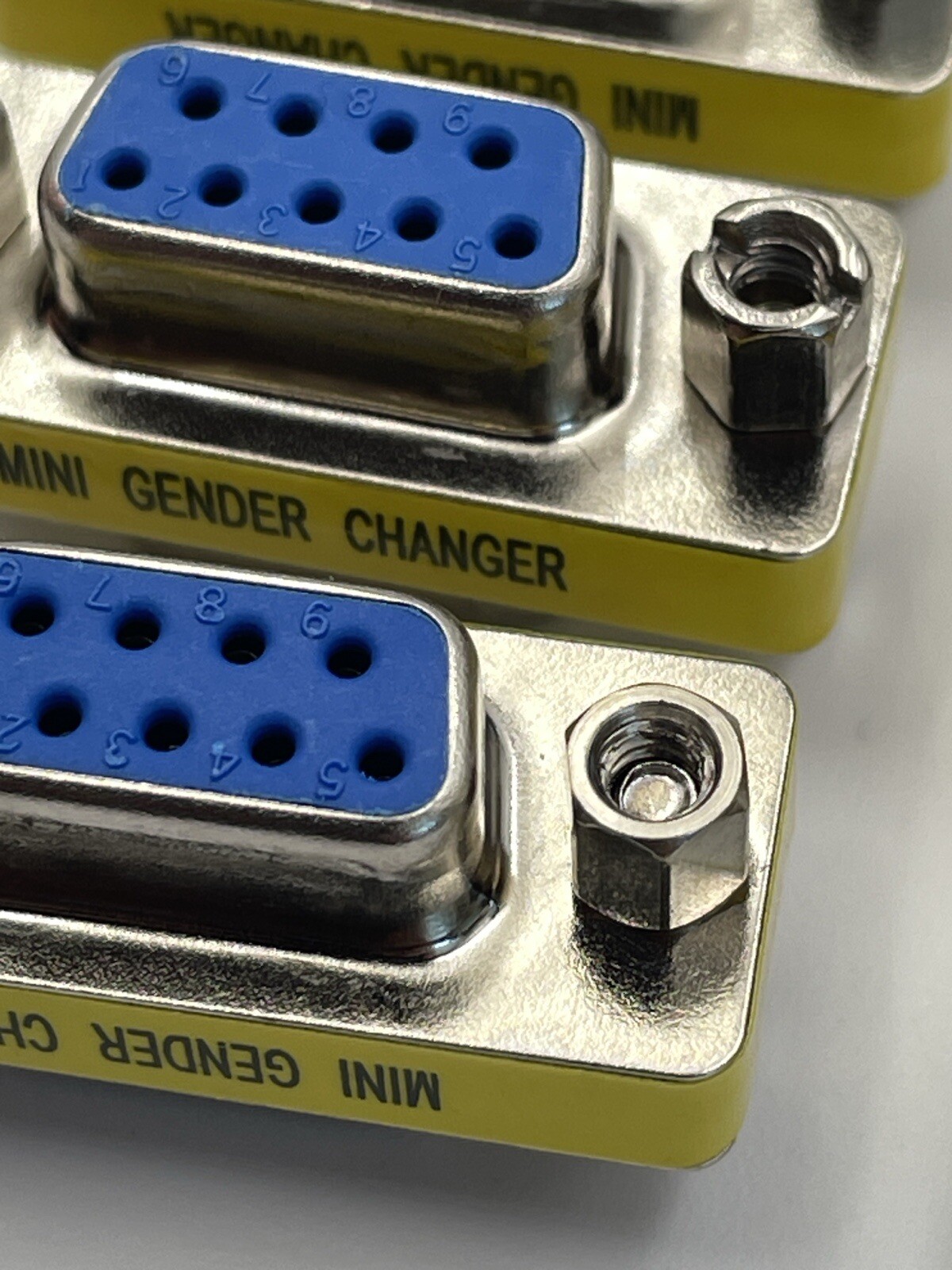 6 Pcs DB9 9-Pin Female to Female Serial Mini Gender Changer Coupler RS-232 New