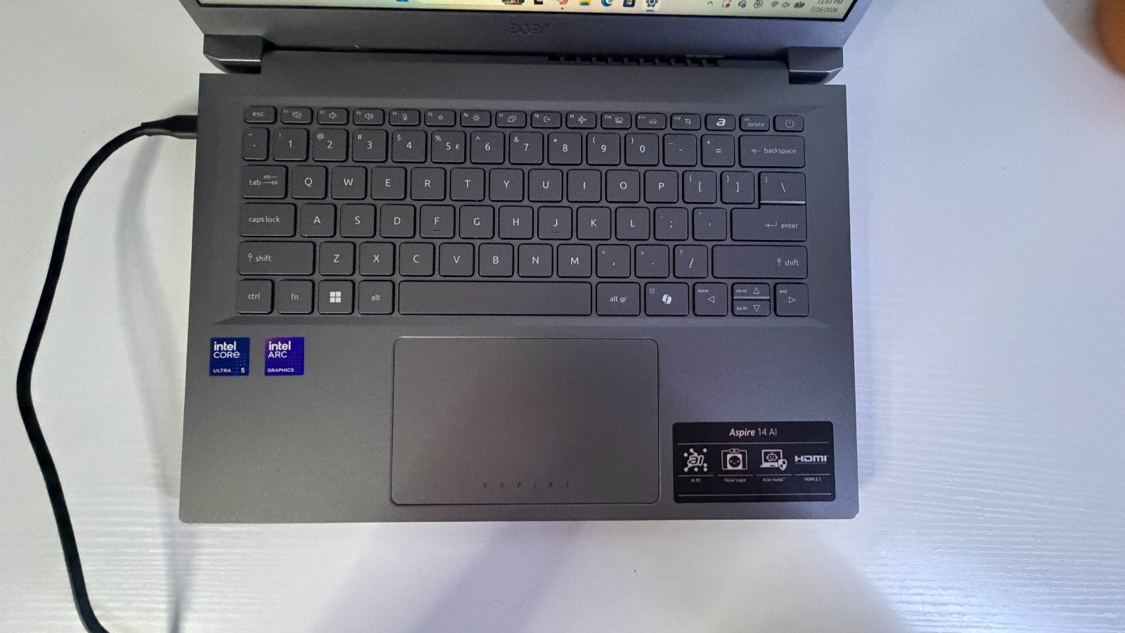 Acer Aspire 14 AI Copilot Intel Core Ultra 5 Intel Arc Graphics 16GB RAM 1TB