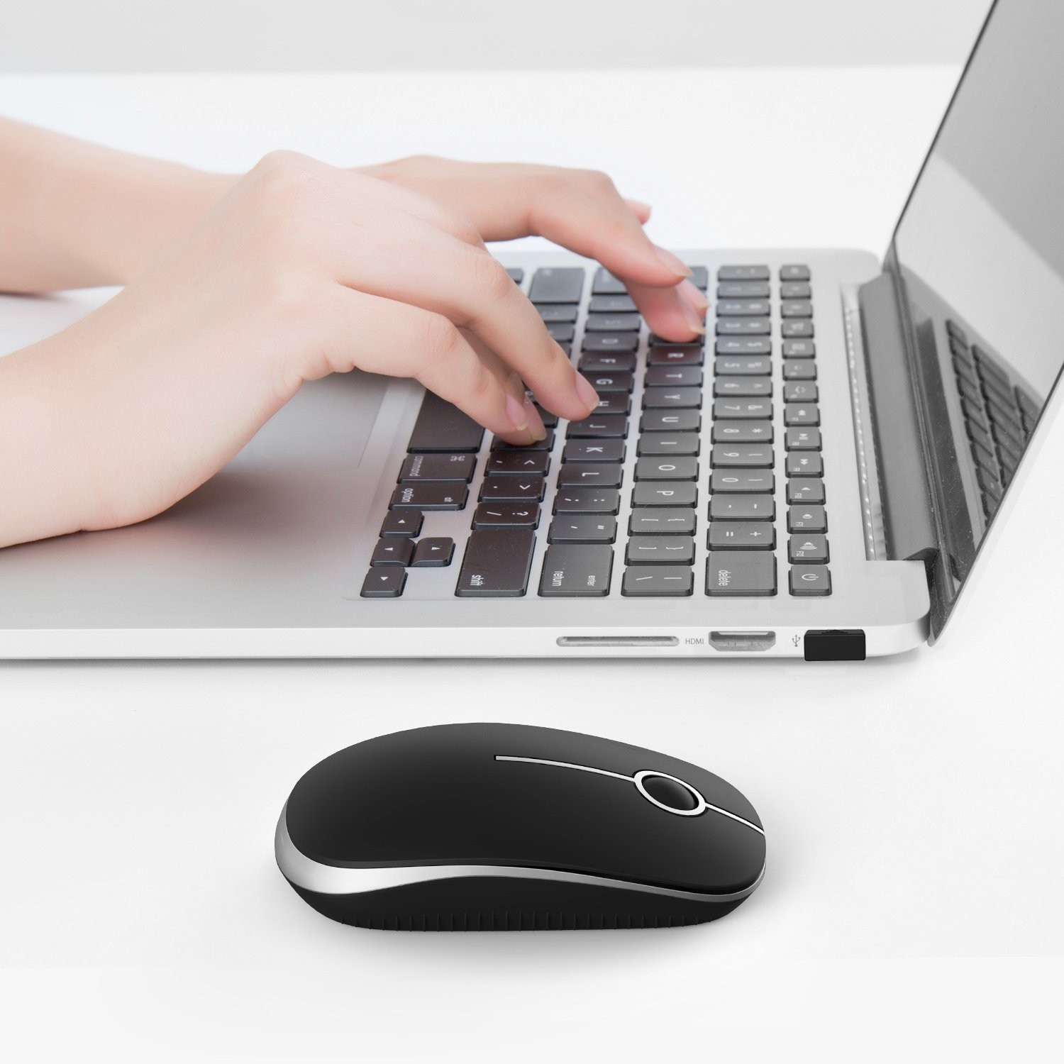 Wireless Mouse, 2.4G Slim Portable Computer Laptop Mouse with Nano Receiver Q…