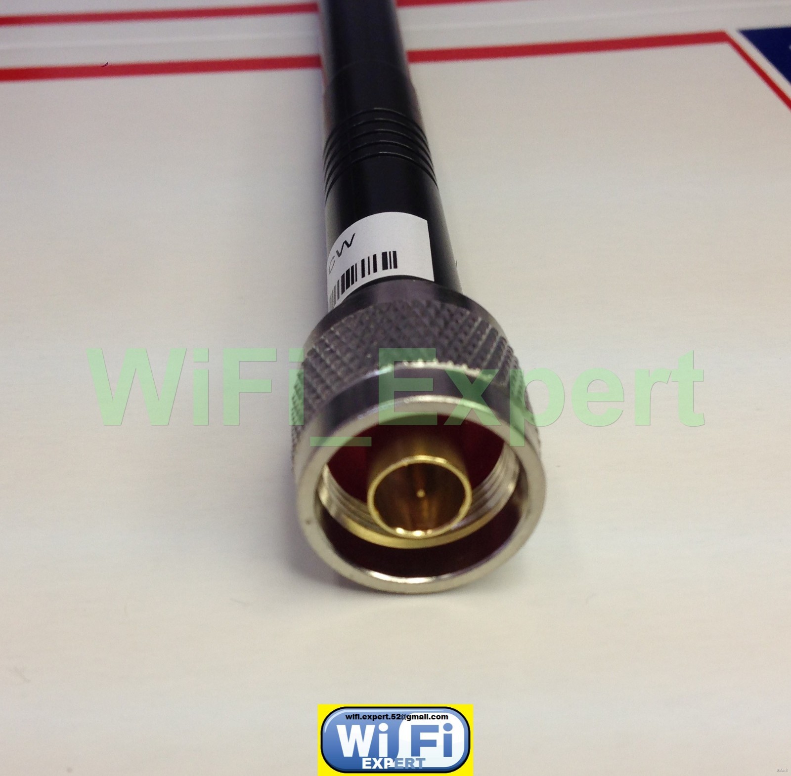 WiFi_Expert New ALFA 2.4GHz 9dBi N TYPE Male High Gain WiFi Wireless Antenna USA