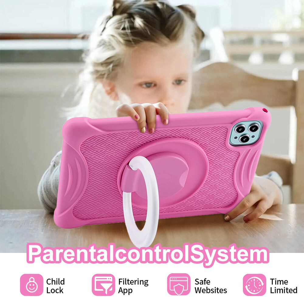 Kids Tablet 10 inch Android 12 Tablet for Kids 4+64GB Bluetooth WiFi Dual Camera