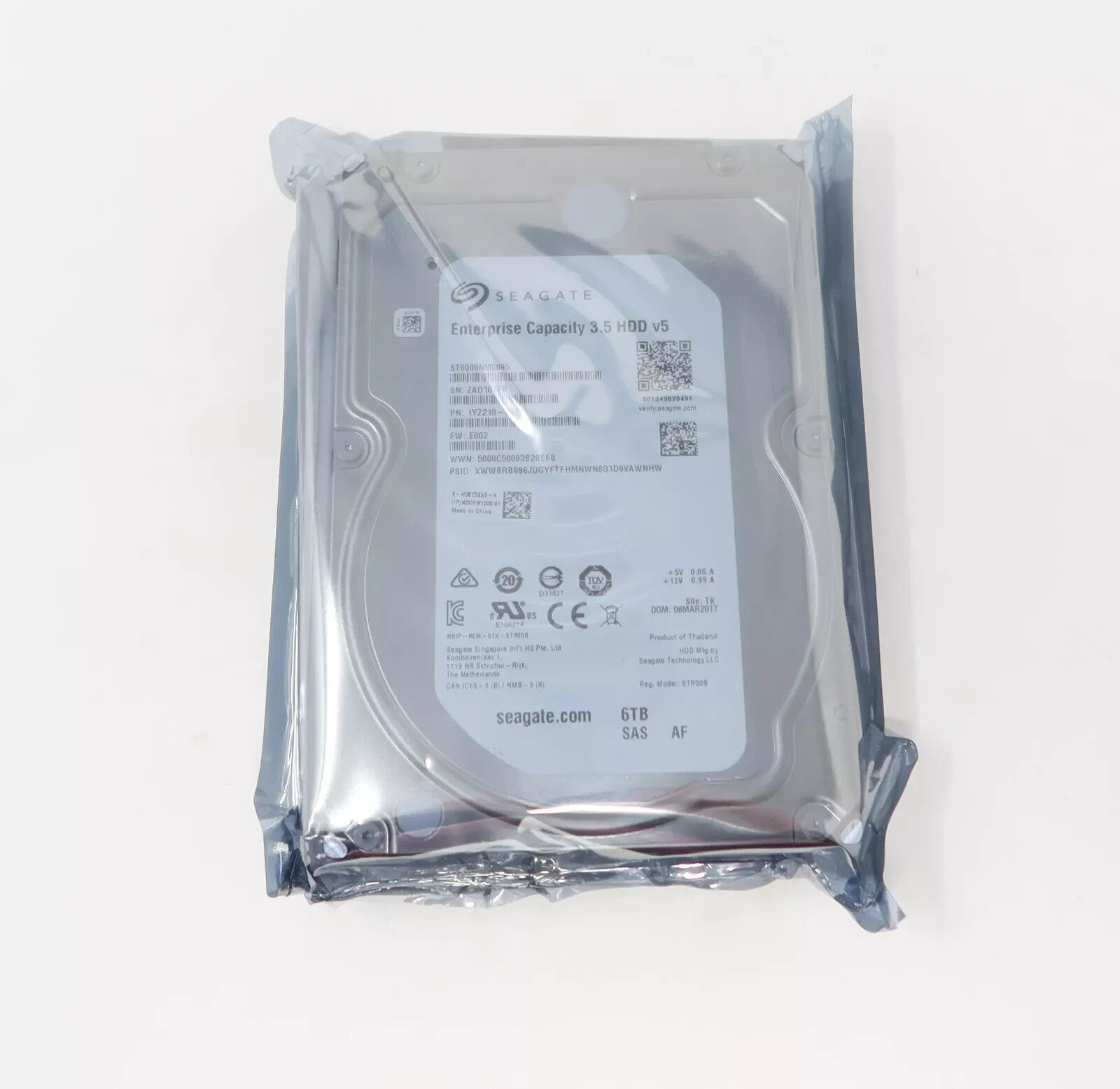 ST6000NM0095 Seagate 6TB 7.2K 12Gb/s SAS 3.5″ Hard Drive