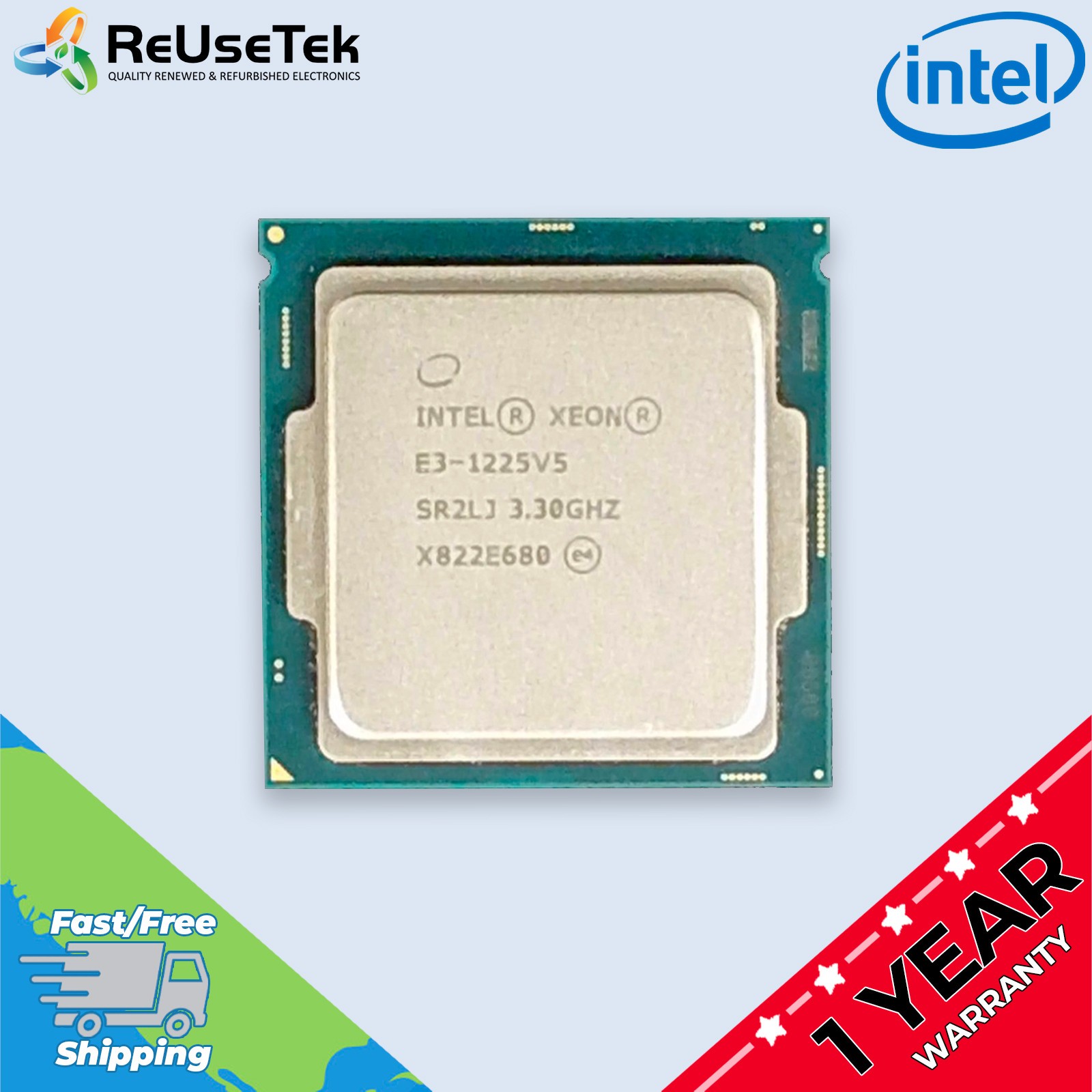 Intel Xeon E3-1225 v5 SR2LJ 3.30GHz Quad LGA1151 8MB Cache Skylake Server CPU