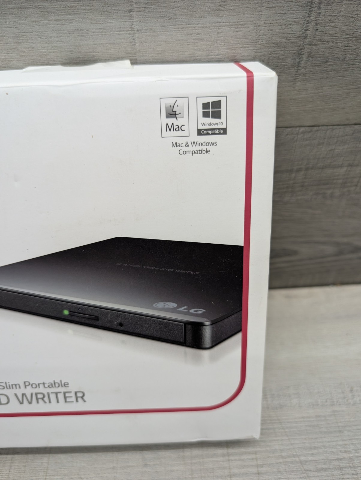 LG Ultra Slim Portable DVD Writer GP65NB60 Compatible With Windows & Mac