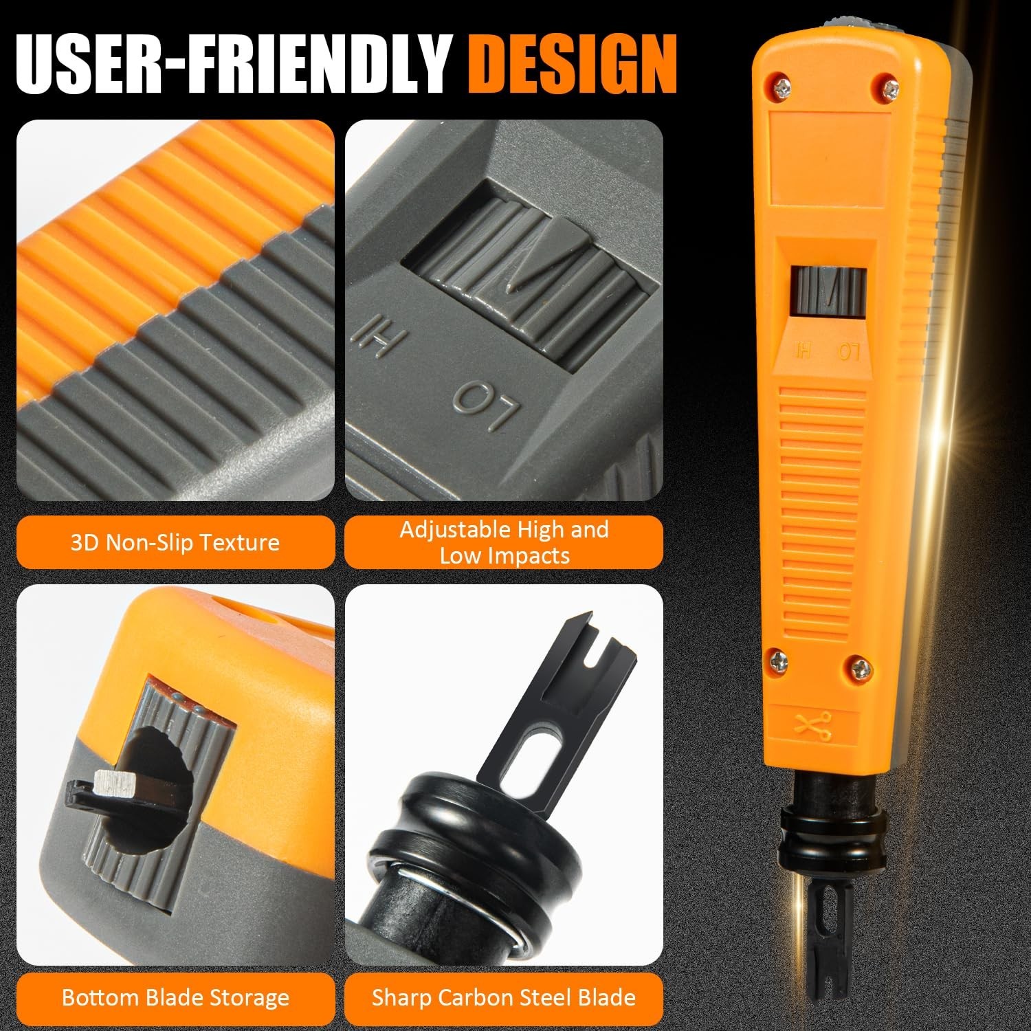 110 Punch down Tool Smooth-Cutting Durable Easy-To-Use Keystone Punch down To