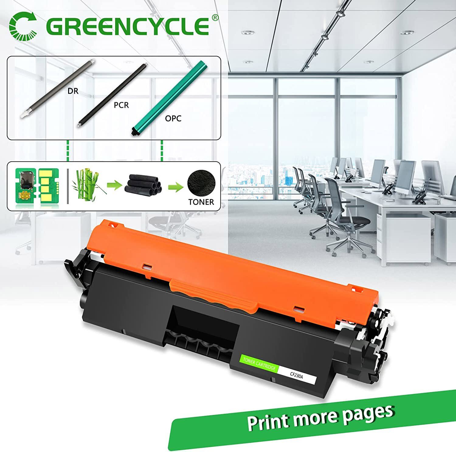 CF230A 30A Toner Cartridge Fits For HP LaserJet pro M203d M227d M227fdn M227fdw