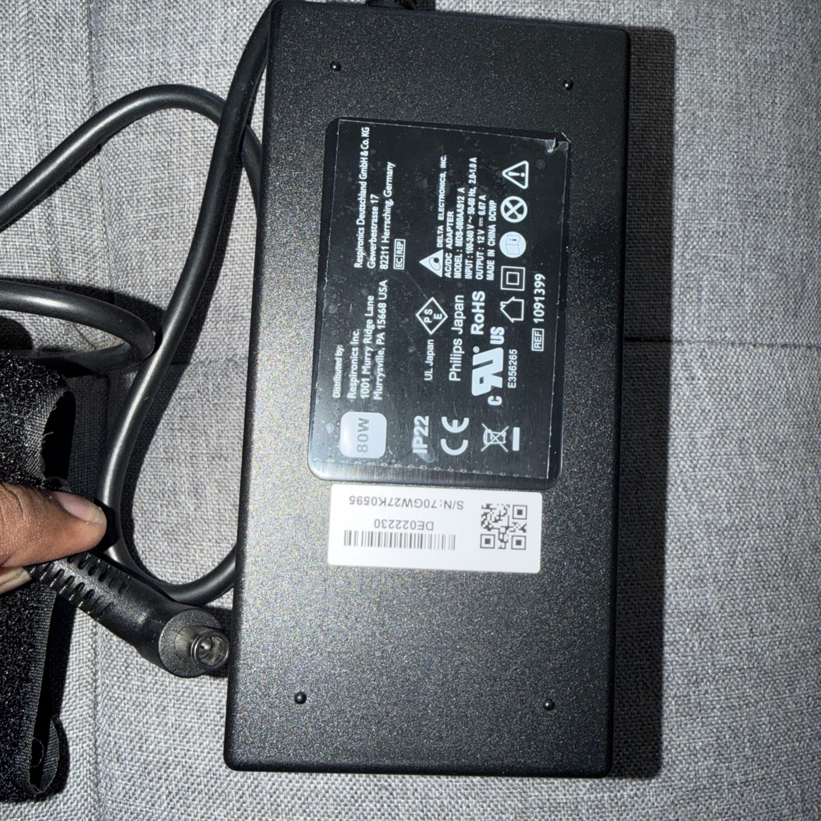 80W CPAP Charger for Philips DreamStation 2 DS500 DS700 DSX510 DSX520 Power Adap