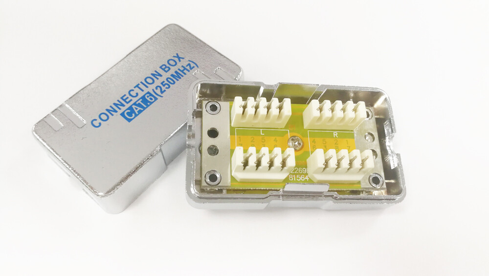 10pcs UTP FTP 250MHz Cat.6 Connection Box for Splicing Two Ethernet Cat 6 cables