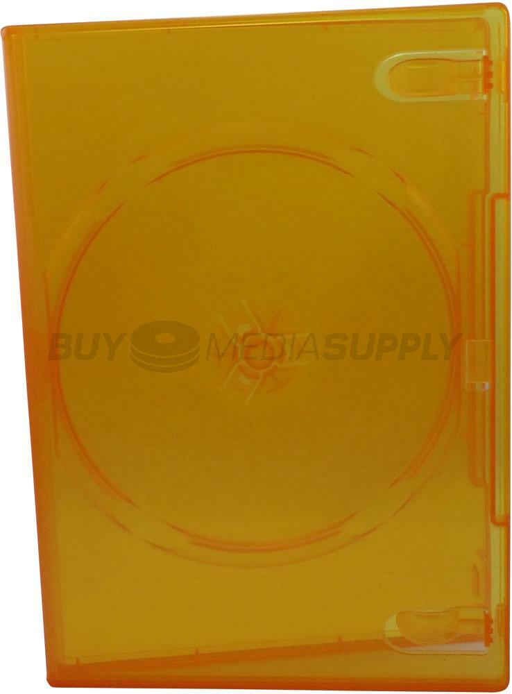 14mm Standard Clear Orange 1 Disc DVD Case Lot